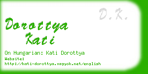 dorottya kati business card